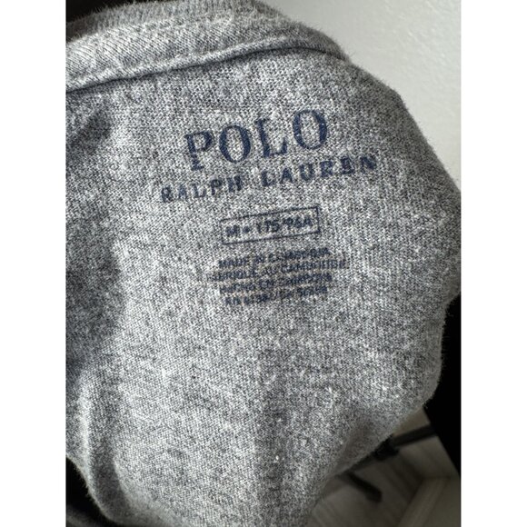 Polo Ralph Lauren Mens Gray Embroidered Pony Logo T-Shirt Size M Cotton Blend Ca - Picture 6 of 6